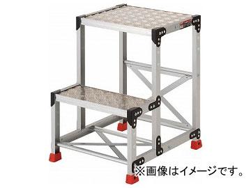 トラスコ中山/TRUSCO 作業用踏台 アルミ製・縞板タイプ 天板寸法500×400×H700 TSFC257(3365123) JAN：4989999013955