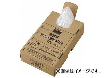 トラスコ中山/TRUSCO 業務用ポリ袋 透明・箱入り 0.05×70L 100枚入 X0070N(3539997) JAN：4989999019889