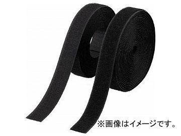 トラスコ中山/TRUSCO 面ファスナー 縫製タイプ 25mm×5m 黒 TMSH255BK(3897222) JAN：4989999048568