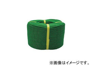 ユタカメイク/YUTAKAMAKE ロープ PEロープ巻物 6φ×200m グリーン PE103(3676358) JAN：4903599058345の通販は