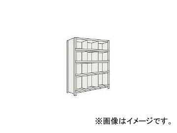 トラスコ中山/TRUSCO 軽量棚 縦仕切前当付 W875×D300×H1800 3列4段 63V55 NG(5033845) JAN：4989999723168