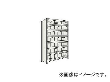 トラスコ中山/TRUSCO 軽量棚 縦仕切前当付 W875×D450×H1800 3列7段 63X58 NG(5033918) JAN：4989999723571