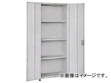 トラスコ中山/TRUSCO 軽中量棚150型 両開扉付棚900×450×H1200 4段 TLA43S24DHの通販は