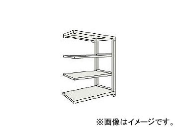 トラスコ中山 M3型中量棚 1200×471×H1200 4段 連結 NG M34454B NG(5084601)