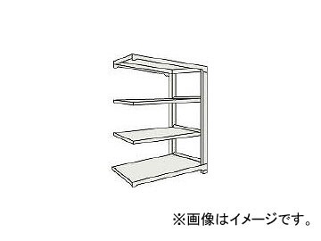 トラスコ中山 M3型中量棚 900×571×H1800 4段 連結 NG M36364B NG(5089883)