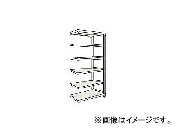 トラスコ中山 M3型中量棚 1800×471×H2100 6段 連結 NG M37656B NG