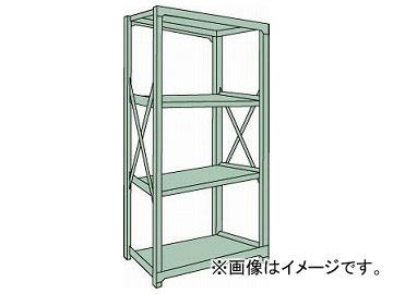 トラスコ中山/TRUSCO R3型中量棚 900×900×H1800 4段 単体 R36394(5051606) JAN：4989999738711