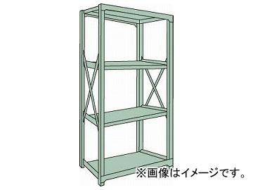 トラスコ中山/TRUSCO R3型中量棚 1500×900×H1800 4段 単体 R36594(5051843) JAN：4989999738957