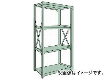 トラスコ中山/TRUSCO R3型中量棚 1800×600×H1800 4段 単体 R36664(5051771) JAN：4989999739039