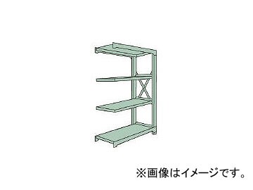 トラスコ中山/TRUSCO R3型中量棚 1800×900×H1800 4段 連結 R36694B(5051878) JAN：4989999739084