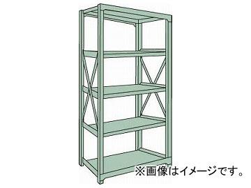トラスコ中山/TRUSCO R3型中量棚 900×450×H2100 5段 単体 R37355(5047781) JAN：4989999739114