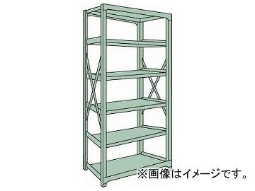 トラスコ中山/TRUSCO R3型中量棚 900×450×H2100 6段 単体 R37356(5047820) JAN：4989999739138