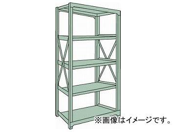 トラスコ中山/TRUSCO R3型中量棚 900×900×H2100 5段 単体 R37395(5047943) JAN：4989999739190