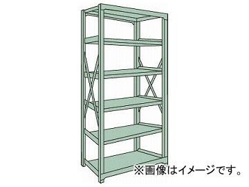 トラスコ中山/TRUSCO R3型中量棚 1500×450×H2100 6段 単体 R37556(5048087) JAN：4989999739374