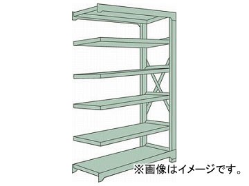 トラスコ中山/TRUSCO R3型中量棚 1500×600×H2100 6段 連結 R37566B(5048184) JAN：4989999739428