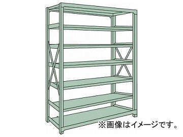 トラスコ中山/TRUSCO R3型中量棚 900×450×H2400 7段 単体 R38357(5048524) JAN：4989999739619