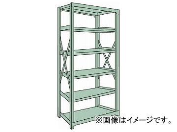トラスコ中山/TRUSCO R3型中量棚 900×600×H2400 6段 単体 R38366(5048567) JAN：4989999739633