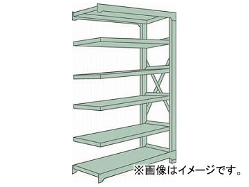 トラスコ中山/TRUSCO R3型中量棚 1200×900×H2400 6段 連結 R38496B(5048672) JAN：4989999739800