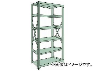 トラスコ中山/TRUSCO R3型中量棚 1500×600×H2400 6段 単体 R38566(5048893) JAN：4989999739879