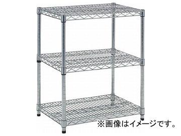 トラスコ中山/TRUSCO ステンレス製メッシュラック H745×W604×D457 3段 TSM2243(2996367) JAN：4989999745726