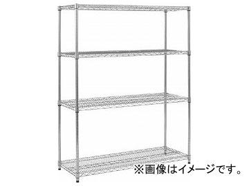トラスコ中山/TRUSCO ステンレス製メッシュラック H1533×W1207×D457 4段 TSM5444(2996545) JAN：4989999745900