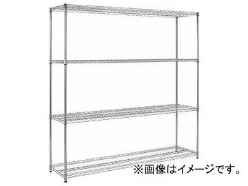 トラスコ中山/TRUSCO ステンレス製メッシュラック H1838×W605×D305 4段 TSM6234(3526917) JAN：4989999825329