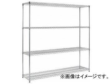 トラスコ中山/TRUSCO ステンレス製メッシュラック H1838×W1207×D457 4段 TSM6444(2996600) JAN：4989999745962