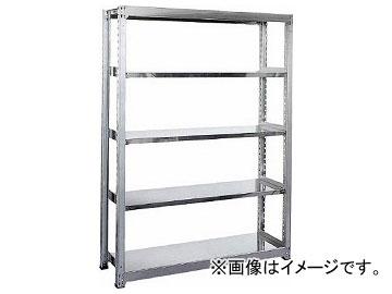トラスコ中山/TRUSCO ステンレス軽中量棚 単体 W1160×D300×H1800 5段 SM26435(5221111) JAN：4989999657555