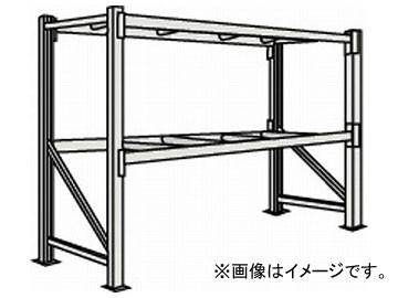 トラスコ中山/TRUSCO 重量パレット棚2トン2300×900×H2000単体 2段