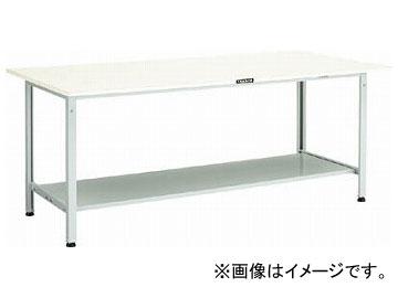 トラスコ中山/TRUSCO AE型作業台 1800×900×H740 下棚2枚付 W色 AE1809LT2W
