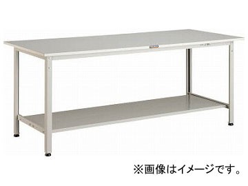 トラスコ中山/TRUSCO RAE型作業台 1800×750×H740 下棚2枚付 W色 RAE1800LT2Wの通販は 40,113円
