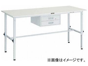 トラスコ中山/TRUSCO AEM型高さ調節作業台 1800×750 2段引出付 W色 AEM1800F2Wの通販は 49,076円