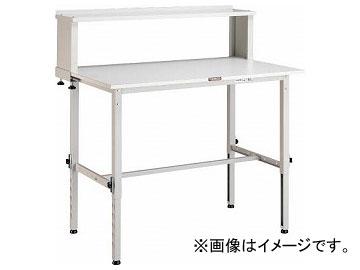 トラスコ中山/TRUSCO AEM型高さ調節作業台 900×600 上棚付 W色 AEM0960YURBW