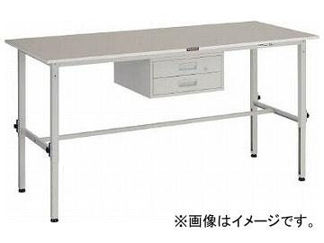 トラスコ中山/TRUSCO RAEM型高さ調節作業台 900×600 2段引出付 W色 RAEM0960F2W トラスコ 軽量高さ調節式作業台（1段引出し付） RAEM1800F1