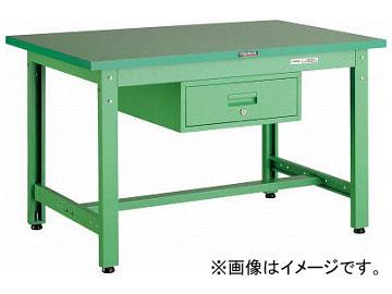 トラスコ中山/TRUSCO GWP型作業台 900×600×H740 1段引出付 YG色 GWP0960F1YG