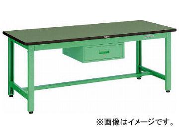 トラスコ中山/TRUSCO GWR型作業台 1800×900×H740 1段引出付 YG色 GWR1890F1YG