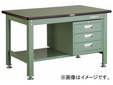 トラスコ中山/TRUSCO RHW型作業台 1200×750×H740 3段引出付 RHW1200D3 GN(2782936) JAN：4989999638424