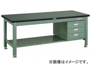 トラスコ中山/TRUSCO RDW型作業台 1800×750×H740 3段引出付 RDW1800D3の通販は 92,291円