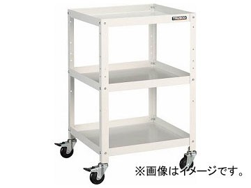 トラスコ中山/TRUSCO ラビットワゴン 500×500 ゴム車輪 W色 RBW853W(3663426)の通販は