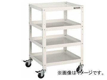 トラスコ中山/TRUSCO ラビットワゴン 500×500 ゴム車輪 W色 RBW854W(3663469)の通販は