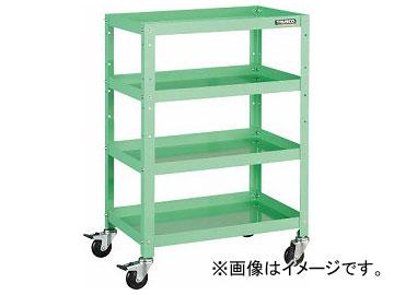 トラスコ中山/TRUSCO ラビットワゴン 600×400 ゴム車輪 YG色 RBW964YG(3663779)