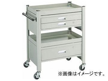 トラスコ中山/TRUSCO コンビネーションワゴン 643×427×H880 1段・2段引出付 TCW81ADE(3047491) JAN：4989999784336