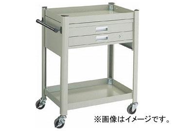 トラスコ中山/TRUSCO コンビネーションワゴン 643×427×H880 2段引出付 TCW81B1(3015131) JAN：4989999783896