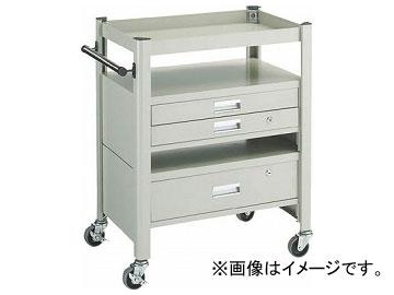 トラスコ中山/TRUSCO コンビネーションワゴン 643×427×H880 1段・2段引出付 TCW81DE(3047482) JAN：4989999784329