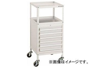 トラスコ中山/TRUSCO ミニキャビネットワゴン400×440×880LVR-421付 W MCW421W