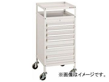 トラスコ中山/TRUSCO ミニキャビネットワゴン400×440×880LVR-541付 W MCW541W