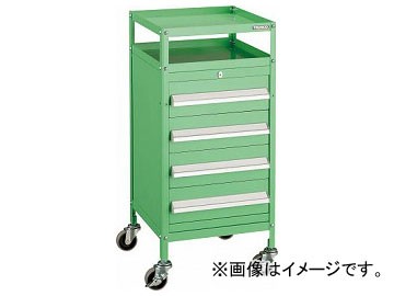 トラスコ中山/TRUSCO ミニキャビネットワゴン400×440×880LVR-542付 YG MCW542YG