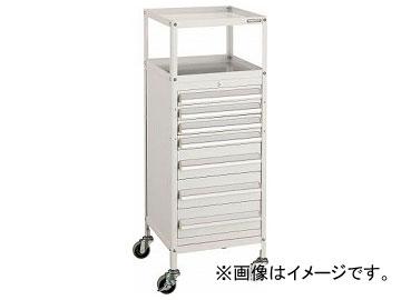 トラスコ中山/TRUSCO ミニキャビネットワゴン400×440×880LVR-661付 W MCW661W