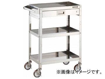 トラスコ中山/TRUSCO クリーンラビット 100φウレタン車SUS金具 1段引出ハンドル付 CRB963HVSU100(3933687)の通販はその他DIY工具