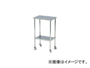本庄厨房機器製作所 マイティー ステンレスミニテーブルワゴン 450×300 SUSキャスター付 ASN4530Dの通販は
